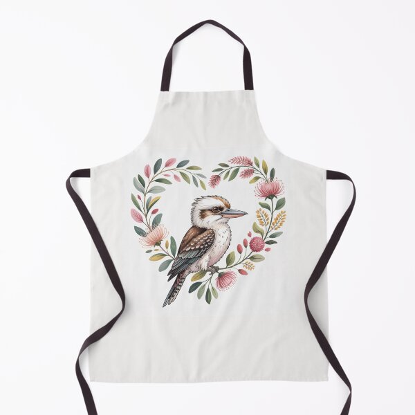 Item preview, Australian Valentine Kookaburra Wildflowers Love Heart designed and sold by Wennebabs.