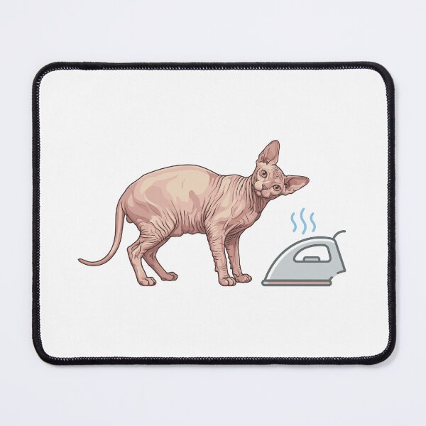 Item preview, Ironing Needed Wrinkly Cat Joke designed and sold by Petzzz.