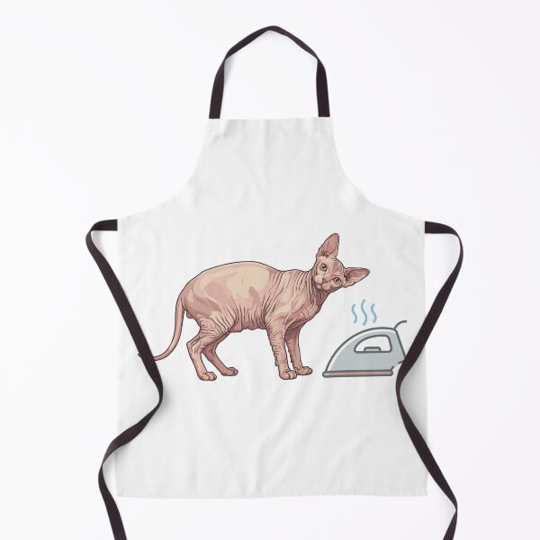 Item preview, Ironing Needed Wrinkly Cat Joke designed and sold by Petzzz.