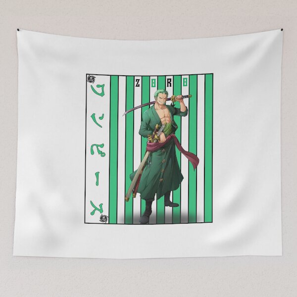 Item preview, Three Sword Samurai Warrior – Anime Style Swordsman Art designed and sold by lamiarte.