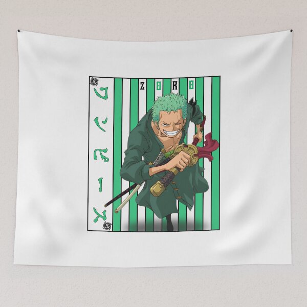 Item preview, Three Sword Samurai Warrior – Anime Style Swordsman Art designed and sold by lamiarte.