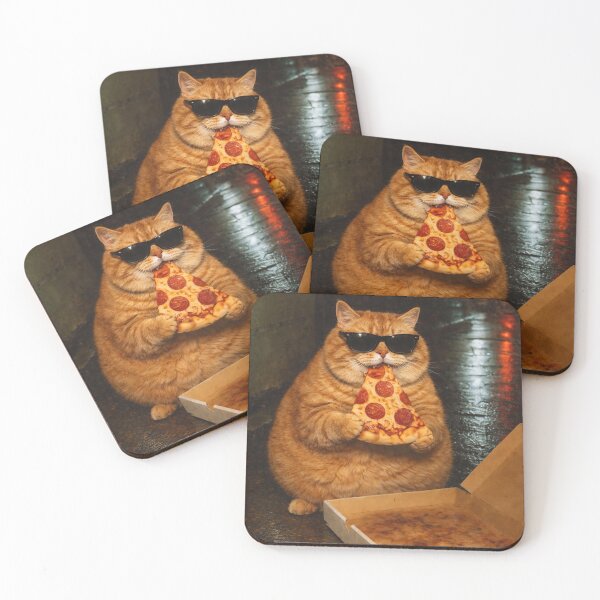 Item preview, Chonk Cat Eating Pizza Funny Chonky Meme  designed and sold by will freed18.