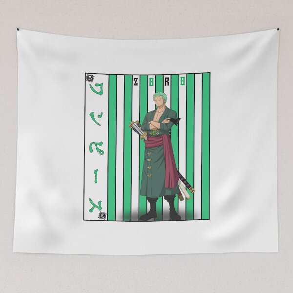 Item preview, Three Sword Samurai Warrior – Anime Style Swordsman Art designed and sold by lamiarte.