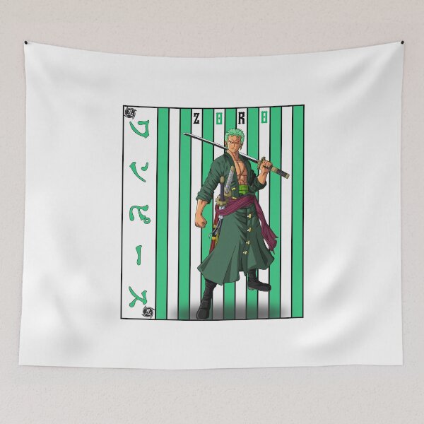 Item preview, Three Sword Samurai Warrior – Anime Style Swordsman Art designed and sold by lamiarte.