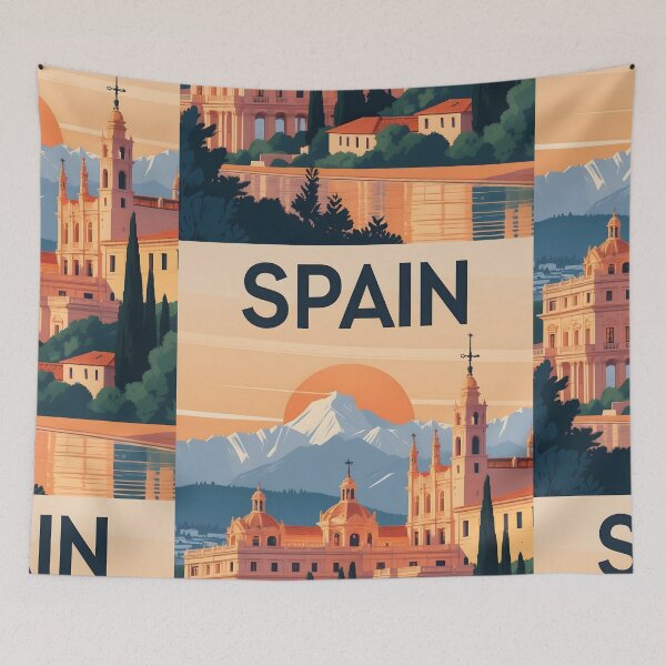 Item preview, Spain Retro Vintage Travel Design designed and sold by TravelersGems.