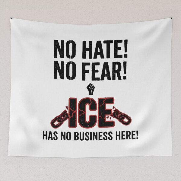 Item preview, Anti ICE - No Hate, No Fear, No ICE Here designed and sold by poptren.