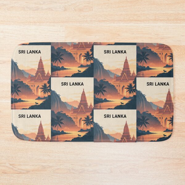 Item preview, Sri Lanka Retro Vintage Travel Design designed and sold by TravelersGems.