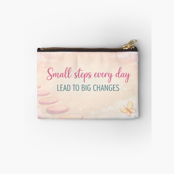 Item preview, Small Steps Every Day – Pastel Motivational designed and sold by Pink Decor .