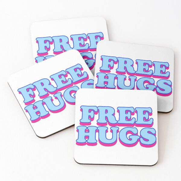 Item preview, Make Friends FREE HUGS Kindness to Everyone One Love Human Contact designed and sold by Space Ghettos.