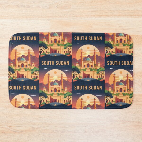 Item preview, South Sudan Retro Vintage Travel Design designed and sold by TravelersGems.