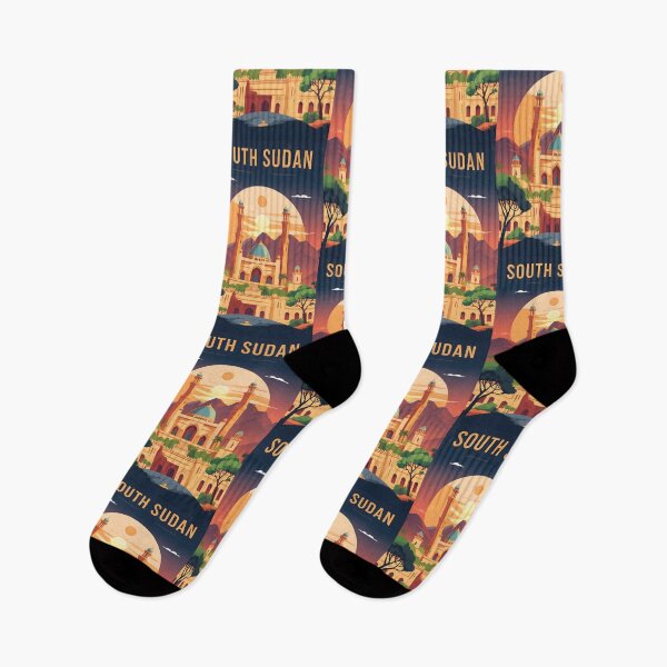 Item preview, South Sudan Retro Vintage Travel Design designed and sold by TravelersGems.