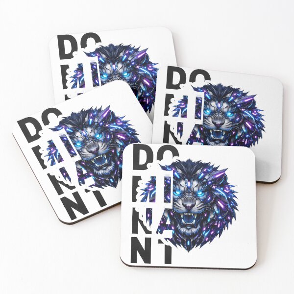 Item preview, DOMINANT Cyber Lion – Futuristic Neon Beast Design designed and sold by Jay-Fashions.