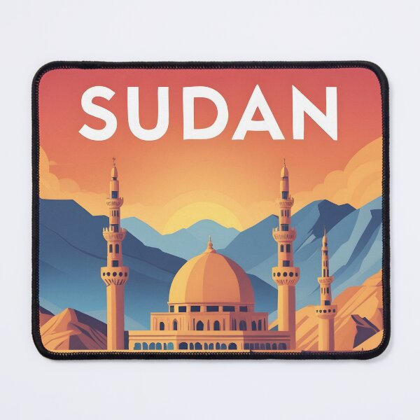Item preview, Sudan Retro Vintage Travel Design designed and sold by TravelersGems.