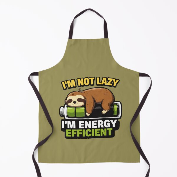 Item preview, I’m Not Lazy I’m Energy Efficient – Funny Sloth Battery Quote Design designed and sold by MUKUND FASHION DESIGN.