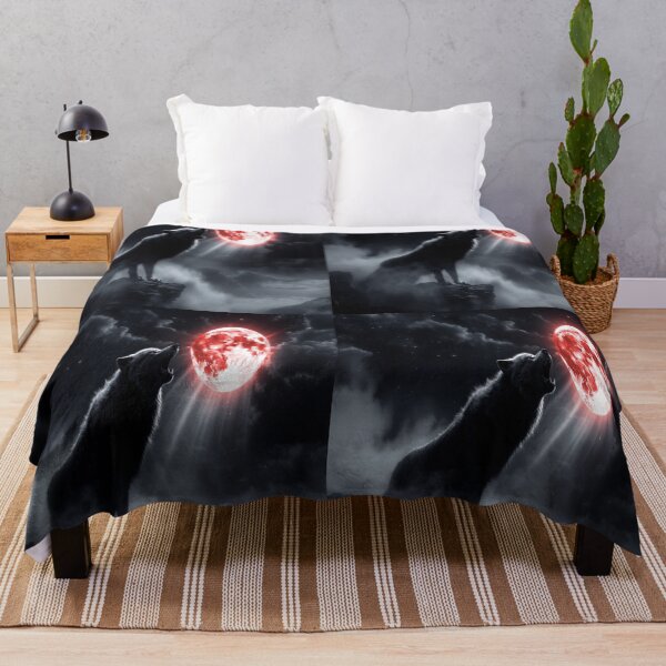 Item preview, Crimson Moon Wolf Howl designed and sold by NovaDigitalArt45.
