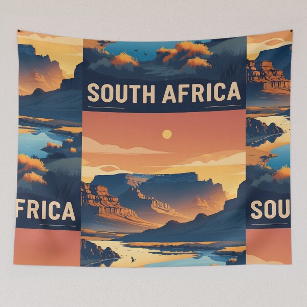 Item preview, South Africa Retro Vintage Travel Design designed and sold by TravelersGems.