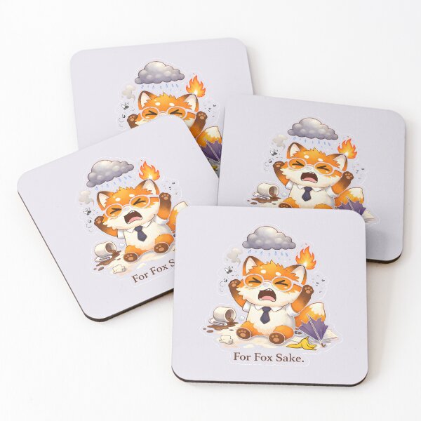 Item preview, For Fox Sake Cute Chaos Fox designed and sold by Still Breathing Studio.