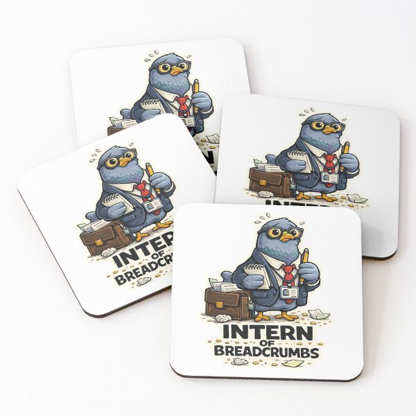 Item preview, Intern of Breadcrumbs Funny Pigeon T-Shirt – Office Humor Cartoon Bird Design designed and sold by MagicMicki.