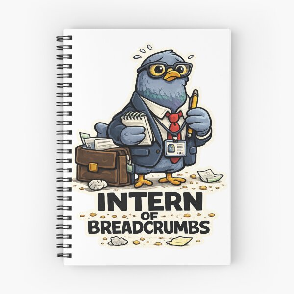 Item preview, Intern of Breadcrumbs Funny Pigeon T-Shirt – Office Humor Cartoon Bird Design designed and sold by MagicMicki.