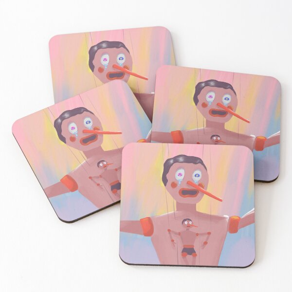 Item preview, Pinokio - wooden doll - print/poster/illustration designed and sold by futurismolab.