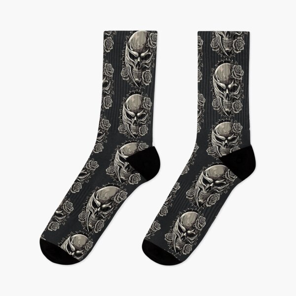 Item preview, Gothic Skull – Dark Floral Tattoo Aesthetic Design designed and sold by Taans-Creation.
