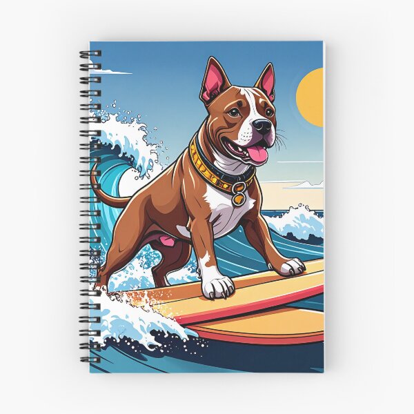 Aperçu de l'œuvre Pitbull Love - Surf III créée et vendue par MoonLab Design.