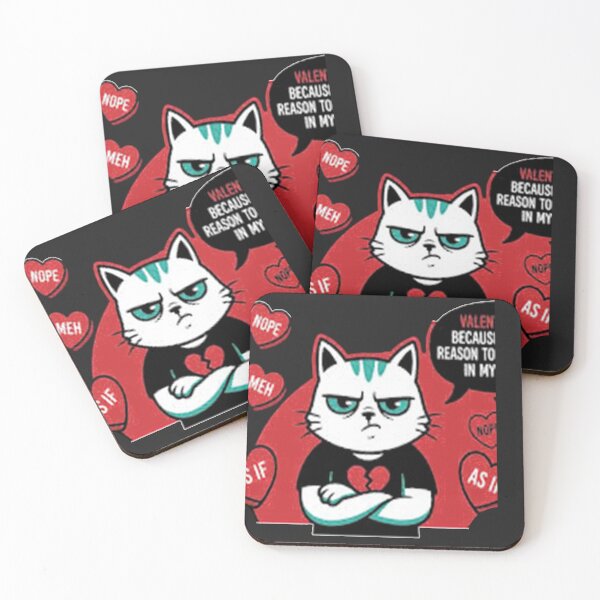 Item preview, cute animals valentine cat valentine self love designed and sold by  Mudikeys.