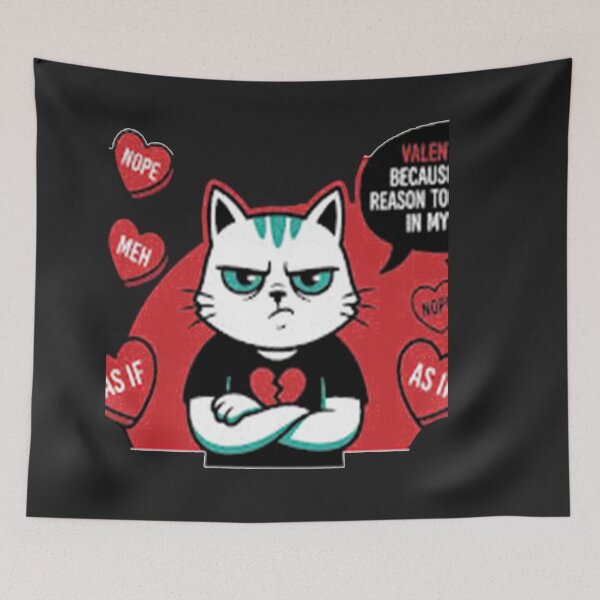 Item preview, cute animals valentine cat valentine self love designed and sold by  Mudikeys.