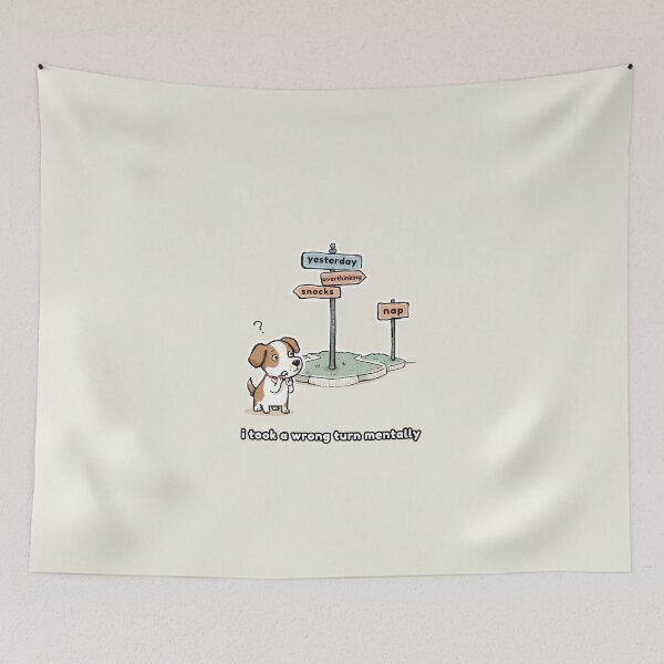 Item preview, I Took a Wrong Turn Mentally designed and sold by GenZvibeArt.
