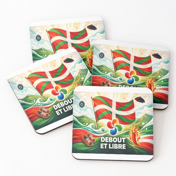 Item preview, Standing tall and free – Basque flag and symbols of the Basque Country designed and sold by Gino64.