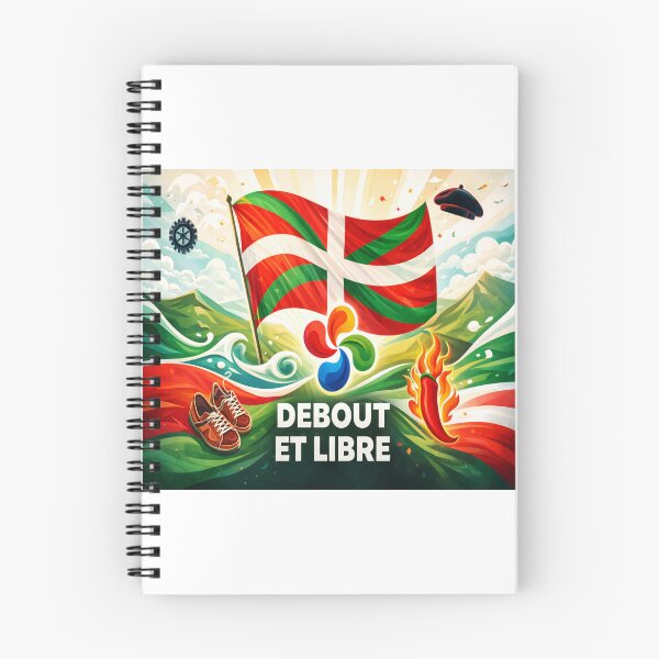 Item preview, Standing tall and free – Basque flag and symbols of the Basque Country designed and sold by Gino64.