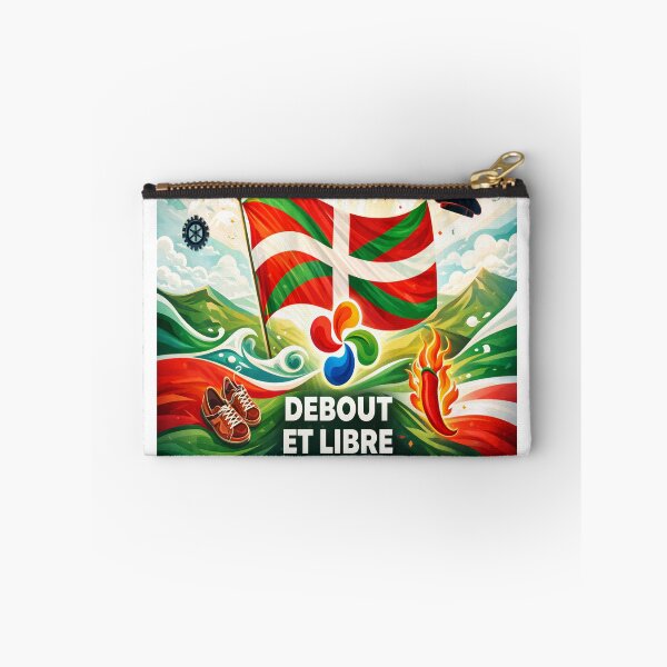 Item preview, Standing tall and free – Basque flag and symbols of the Basque Country designed and sold by Gino64.
