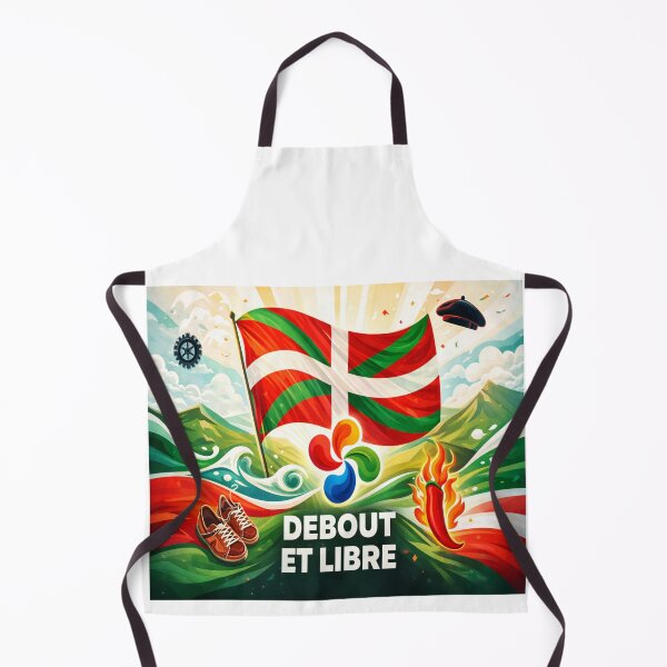 Item preview, Standing tall and free – Basque flag and symbols of the Basque Country designed and sold by Gino64.