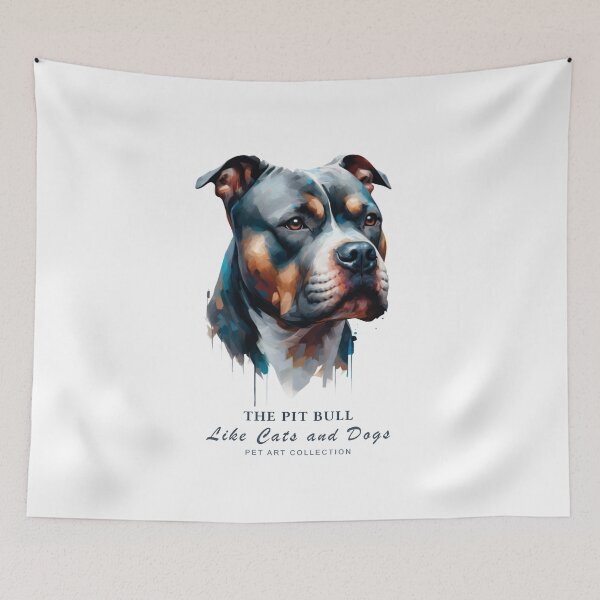 Item preview, Beautiful Pit Bull Watercolor Art | Like Cats and Dogs Collection designed and sold by Like-Cats-Dogs.