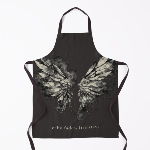 Item preview, Echo Fades Fire Stays Wings T-Shirt – Dark Angel Gothic Streetwear designed and sold by KDesignCrafts.