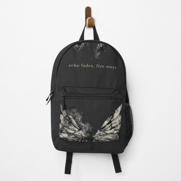 Item preview, Echo Fades Fire Stays Wings T-Shirt – Dark Angel Gothic Streetwear designed and sold by KDesignCrafts.