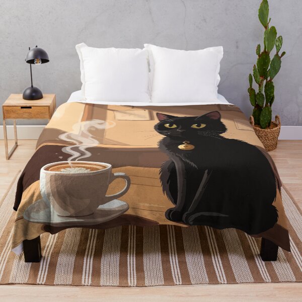 Item preview, Vintage Black Cat Coffee Club - Aesthetic Barista Cat Gift designed and sold by HayNey.