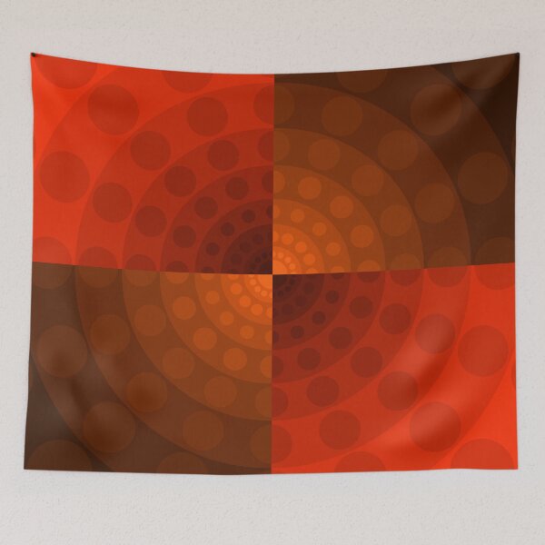 Item preview, Asymmetric Design, Red, Brown, Geometric Abstraction, Abstract Art designed and sold by DDJust4U.