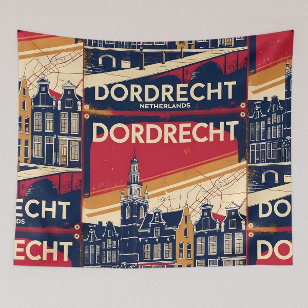 Item preview, Dordrecht Netherlands 1950s Vintage Travel Tourism designed and sold by TravelersGems.