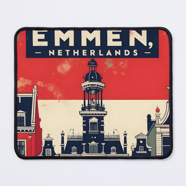 Item preview, Emmen Netherlands 1950s Vintage Travel Tourism designed and sold by TravelersGems.