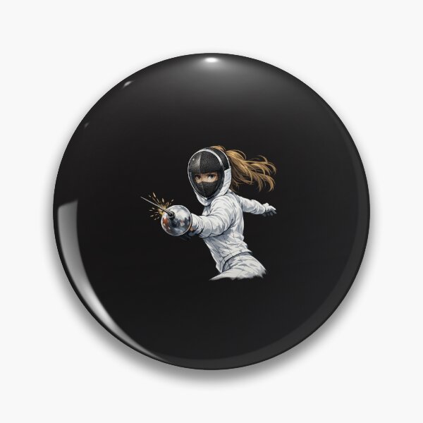 Item preview, Fencer in Motion designed and sold by ChillCharmStudio.