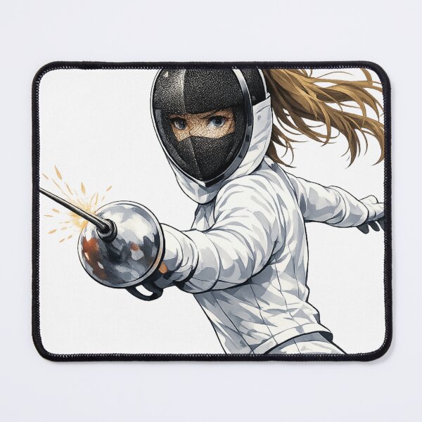 Item preview, Fencer in Motion designed and sold by ChillCharmStudio.