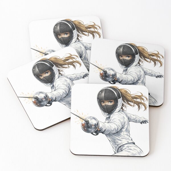 Item preview, Fencer in Motion designed and sold by ChillCharmStudio.
