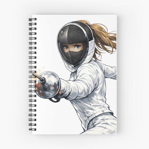Item preview, Fencer in Motion designed and sold by ChillCharmStudio.