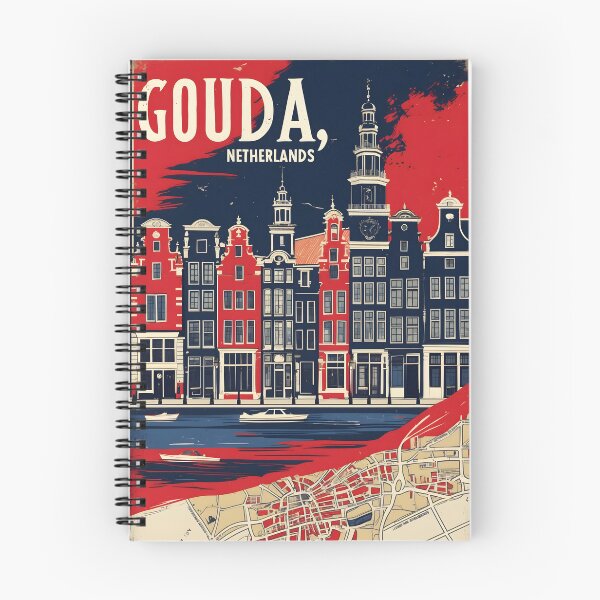 Item preview, Gouda Netherlands 1950s Vintage Travel Tourism designed and sold by TravelersGems.