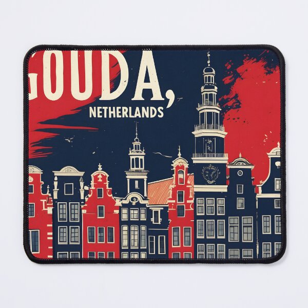 Item preview, Gouda Netherlands 1950s Vintage Travel Tourism designed and sold by TravelersGems.