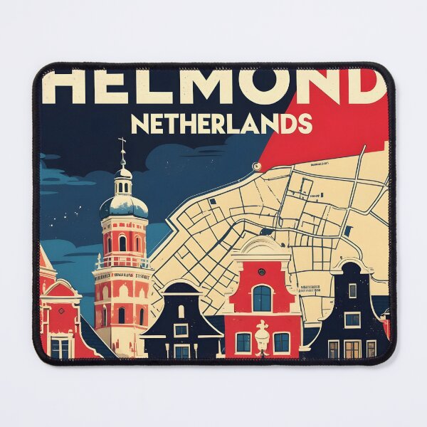 Item preview, Helmond Netherlands 1950s Vintage Travel Tourism designed and sold by TravelersGems.