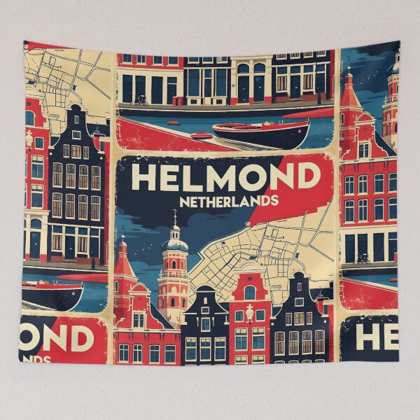 Item preview, Helmond Netherlands 1950s Vintage Travel Tourism designed and sold by TravelersGems.