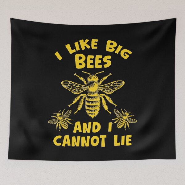 Item preview, I Like Big Bees And I Cannot Lie – Funny Bee Lover Gift Design designed and sold by Dmetalx Art Apparel.