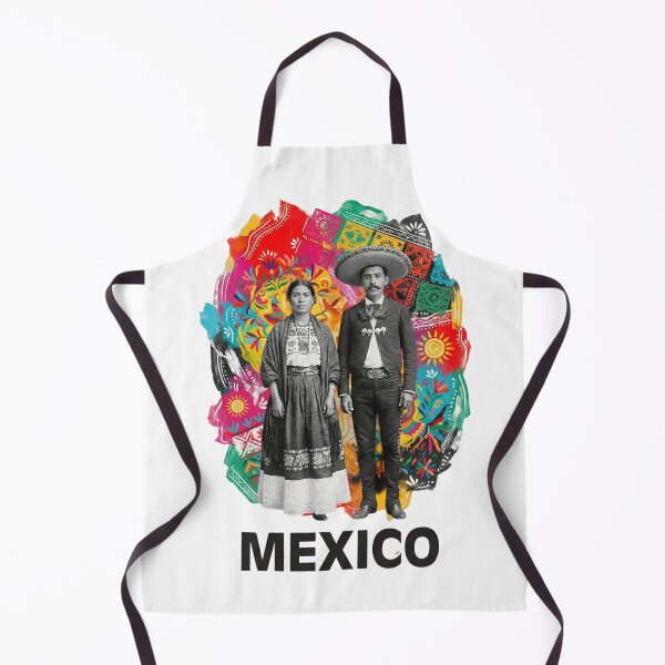 Item preview, Mexican Folk Couple – Traditional Couple Portrait Inspired by Mexican Folk Art designed and sold by MiszungART.